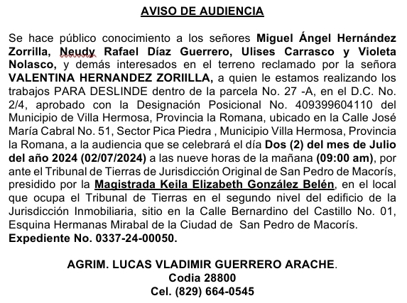 Aviso audiencia Lucas Vladimir 2