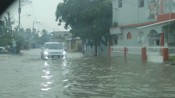 Calle inundada