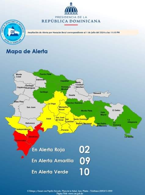 Mapa de alertas