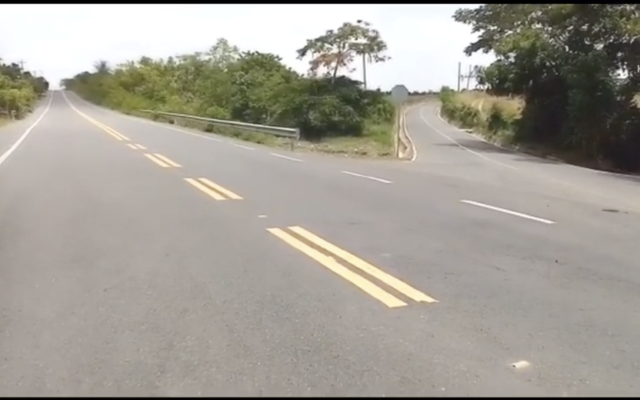 Autovía próximo a Playa Caribe